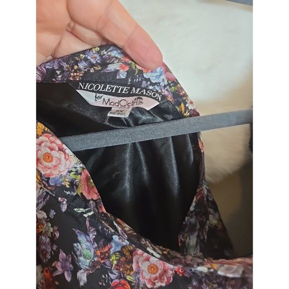 Modcloth Plus Swing Skirt 3X Nicolette Mason Romantic Floral Cottagecore Chic - Picture 7 of 8